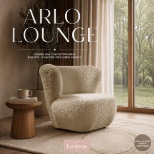wohnli-moebel-suche-800001808076-1 SESSEL ARLO LOUNGE Rolf 02 Textil Lookway Möbel > Sessel > Polstersessel Beige