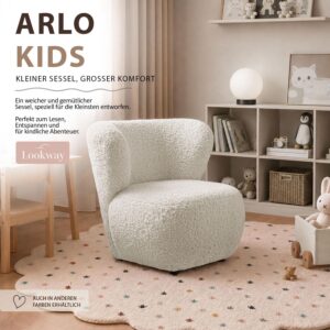 KINDERSESSEL ARLO KIDS Rolf 4 Textil Lookway Möbel > Sessel > Polstersessel Beige