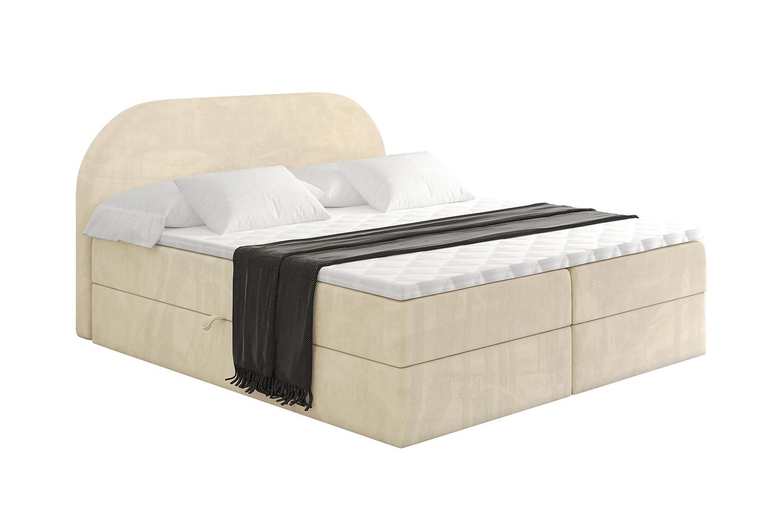 Wohnli Möbelsuche - BOXBETT mit Matratze H3 und Lattenrost - NOX - 180x200 - Beige Monolith