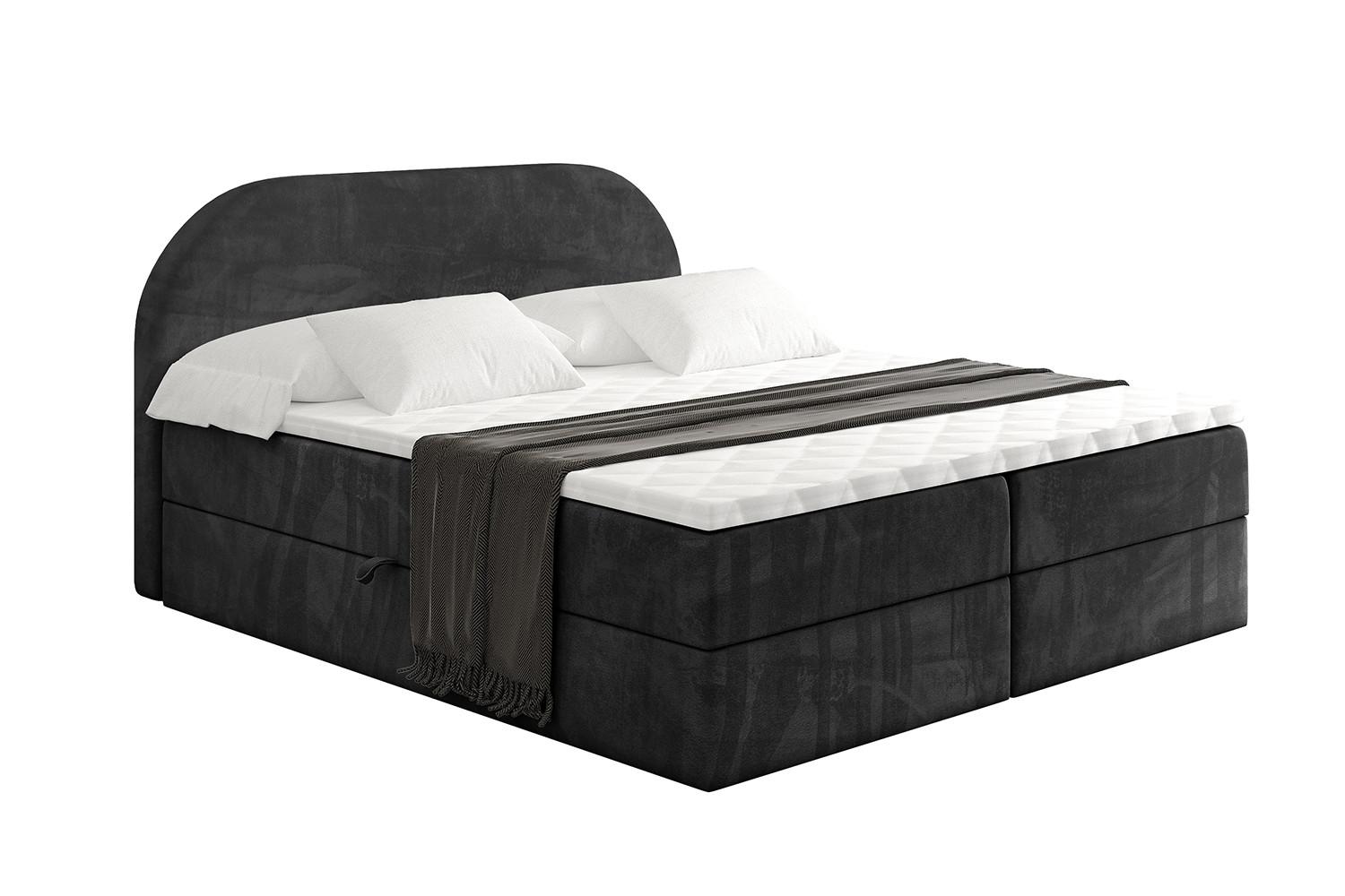 wohnli-moebel-suche-800001809075 Wohnli Möbelsuche - BOXBETT mit Matratze H3 und Lattenrost - NOX - 180x200 - Schwarz Casablanca