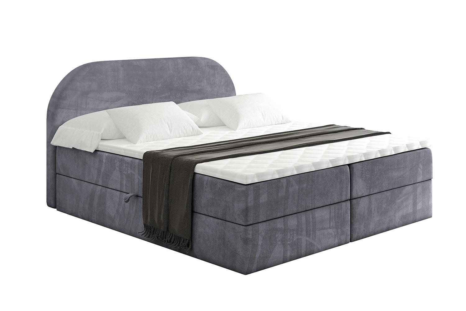 wohnli-moebel-suche-800001809083 Wohnli Möbelsuche - BOXBETT mit Matratze H3 und Lattenrost - NOX - 140x200 - Dunkelgrau Casablanca