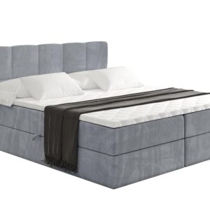 Wohnli Möbelsuche - BOXBETT mit Matratze H4 und Lattenrost - LIRO - 180x200 - Grau Casablanca