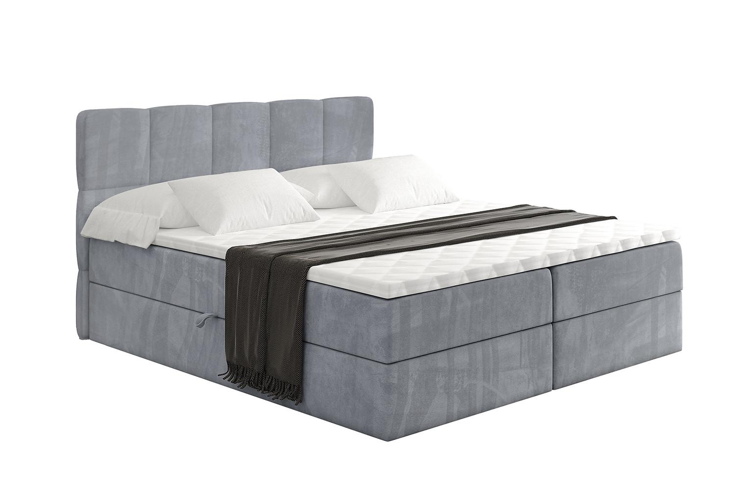 wohnli-moebel-suche-800001811127 Wohnli Möbelsuche - BOXBETT mit Matratze H3 und Lattenrost - LIRO - 120x200 - Grau Casablanca
