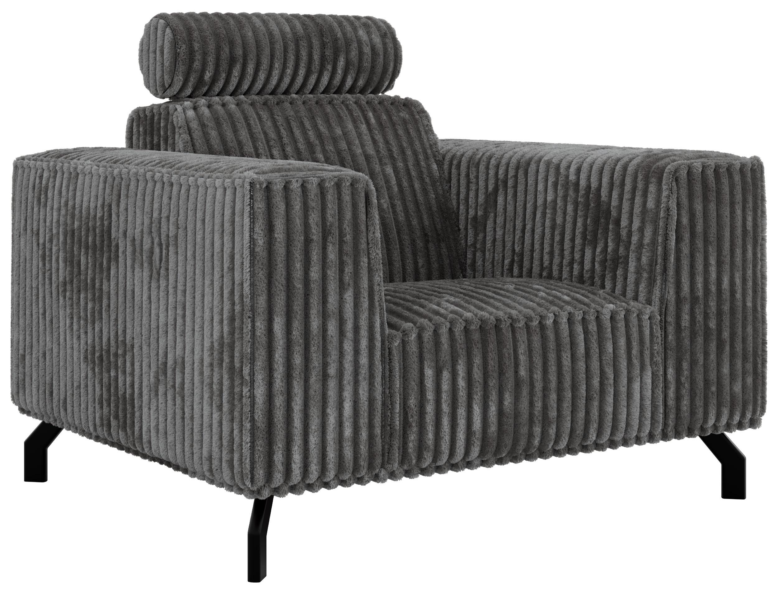wohnli-moebel-suche-800001811169 Wohnli Möbelsuche - SESSEL VESANO - Grau Cord