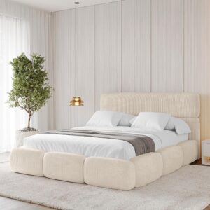 wohnli-moebel-suche-800001811245-1 Bett mit Matratze H3/H4 - ELVA 140x200 Beige