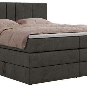 wohnli-moebel-suche-800001811721 Wohnli Möbelsuche - BOXSPRINGBETT INERO KING 180/200 - Dunkelgrau Velvet - Topper T25 - H4