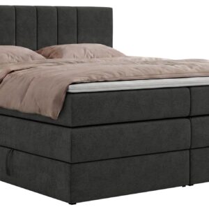 wohnli-moebel-suche-800001811727 Wohnli Möbelsuche - BOXSPRINGBETT INERO KING 180/200 - Dunkelgrau Stukture - Topper T25 - H4