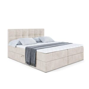 Wohnli Möbelsuche - BOXBETT mit Matratze H4 und Lattenrost - MARCE - 120 x 200 cm - Beige