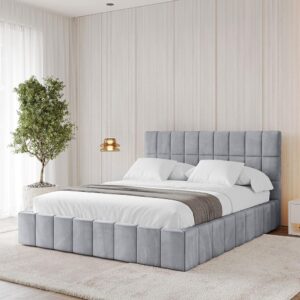 wohnli-moebel-suche-800001813696-1 Bett mit Matratze H3/H4 - AMEA 180x200 Hellgrau
