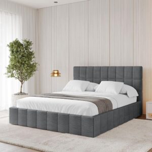 wohnli-moebel-suche-800001813707-1 Bett mit Matratze H3/H4 - AMEA 180x200 Dunkelgrau