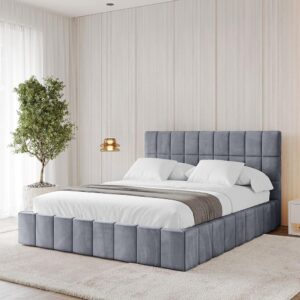 wohnli-moebel-suche-800001813713-1 Bett mit Matratze H3/H4 - AMEA 120x200 Grau