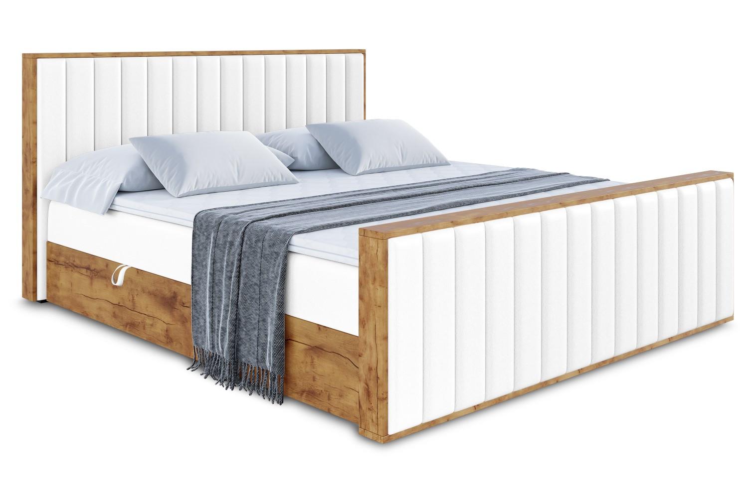 wohnli-moebel-suche-800001814009 Wohnli Möbelsuche - BOXBETT mit Matratze H4 und Lattenrost - LOLLI4-Z - 160x200 - Weiß Kunstleder