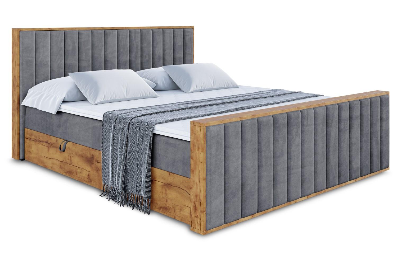wohnli-moebel-suche-800001814023 Wohnli Möbelsuche - BOXBETT mit Matratze H4 und Lattenrost - LOLLI4-Z - 160x200 - Dunkelgrau Casablanca