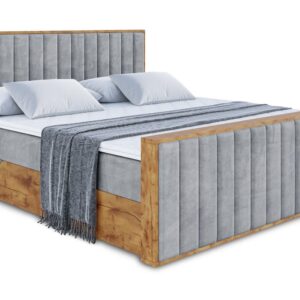 wohnli-moebel-suche-800001814087 Wohnli Möbelsuche - BOXBETT mit Matratze H4 und Lattenrost - LOLLI4-Z - 200x200 - Grau Casablanca