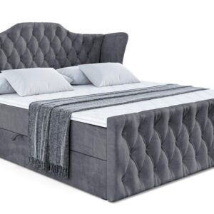 Wohnli Möbelsuche - BOXBETT VILA-Z - 120x200 cm - H3 - Dunkelgrau