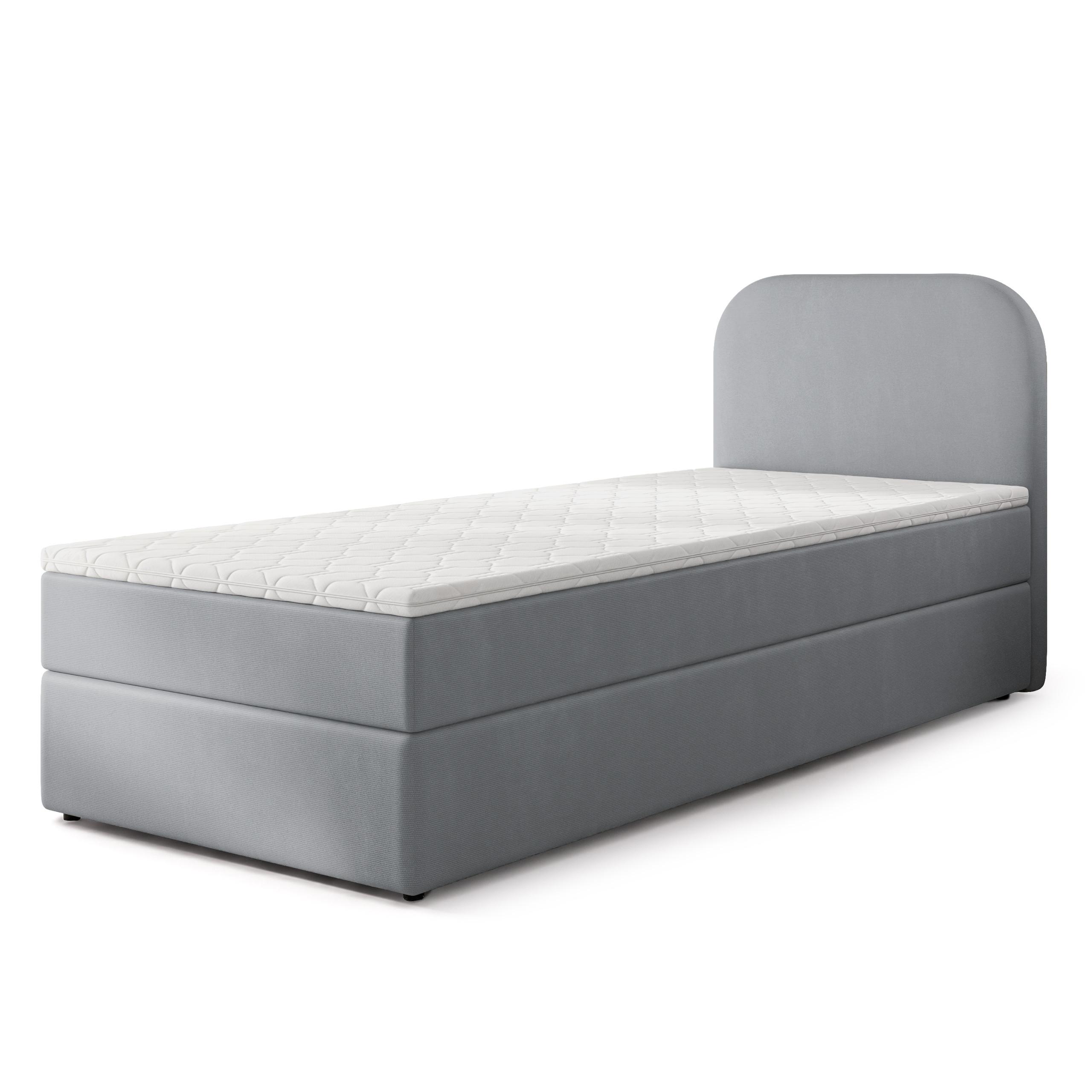 wohnli-moebel-suche-800001819094 Wohnli Möbelsuche - BOXBETT CERIA 100x200 cm mit Matratze und Topper - Grau