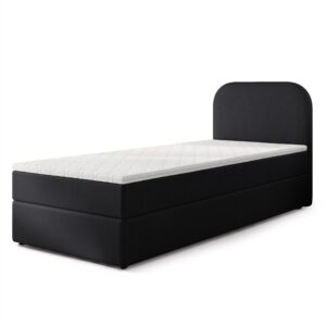Wohnli Möbelsuche - BOXBETT CERIA 100x200 cm mit Matratze und Topper - Schwarz