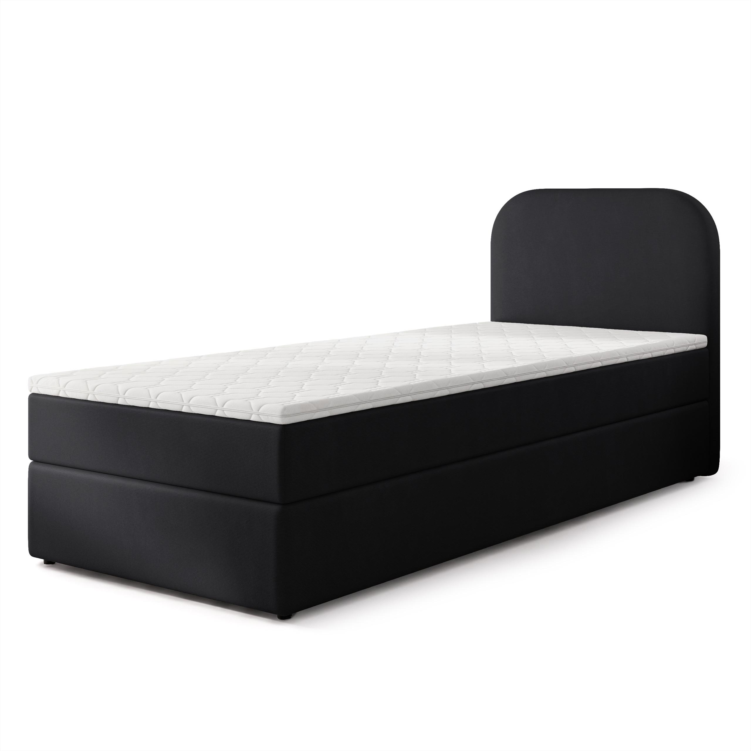 wohnli-moebel-suche-800001819144 Wohnli Möbelsuche - BOXBETT CERIA 90x200 cm mit Matratze und Topper - Schwarz