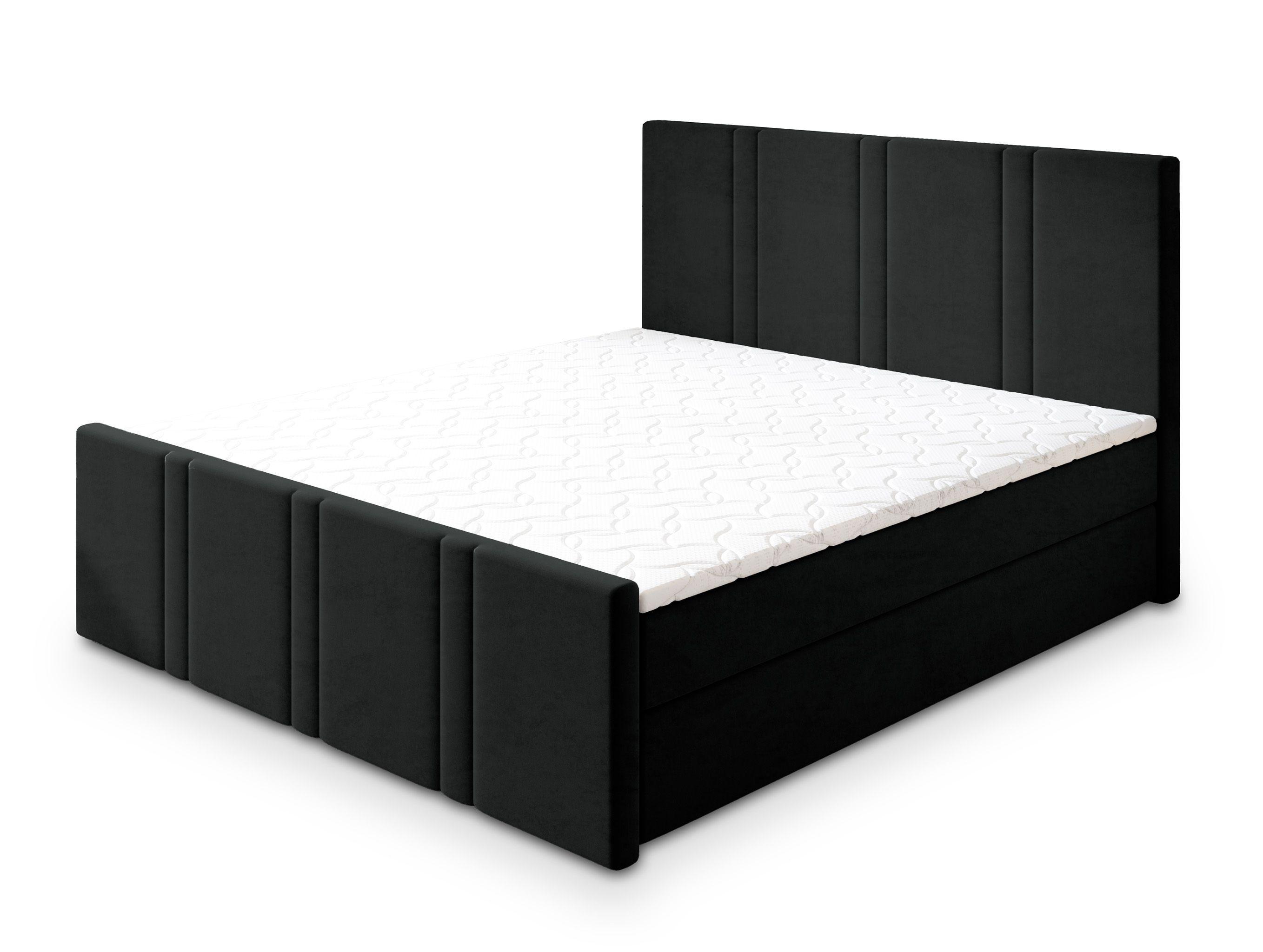 wohnli-moebel-suche-800001819179 Wohnli Möbelsuche - BOXBETT COMOZA 160x200 cm mit Matratze und Topper - Schwarz