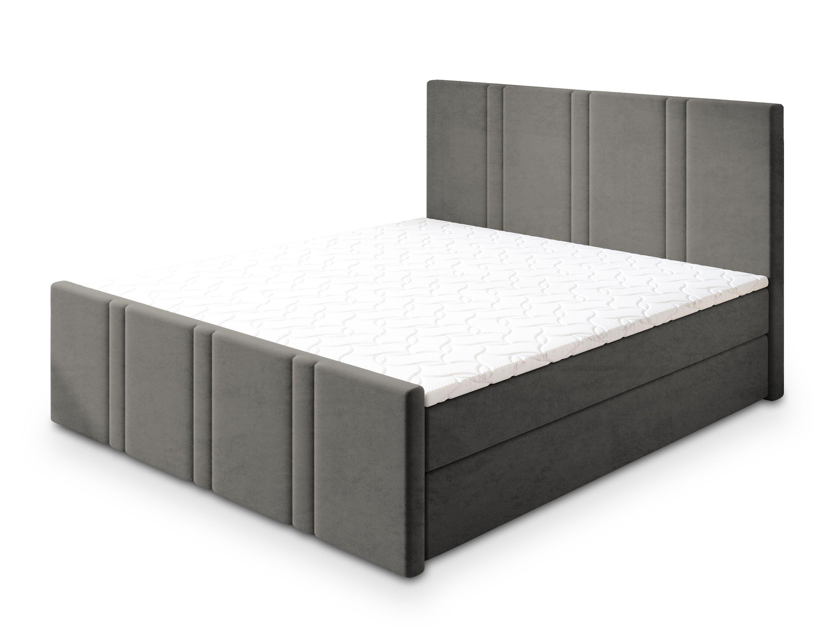 wohnli-moebel-suche-800001819197 Wohnli Möbelsuche - BOXBETT COMOZA 180x200 cm mit Matratze und Topper - Grau