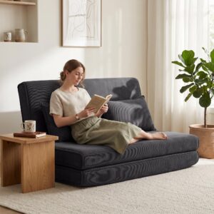 wohnli-moebel-suche-800001820135-1 BODENSTUHL Polyester Dunkelgrau Textil HOMCOM Möbel > Sessel > Polstersessel Grau