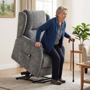 wohnli-moebel-suche-800001820160-1 RELAXSESSEL Polyester Dunkelgrau Textil HOMCOM Möbel > Sessel > Polstersessel Grau
