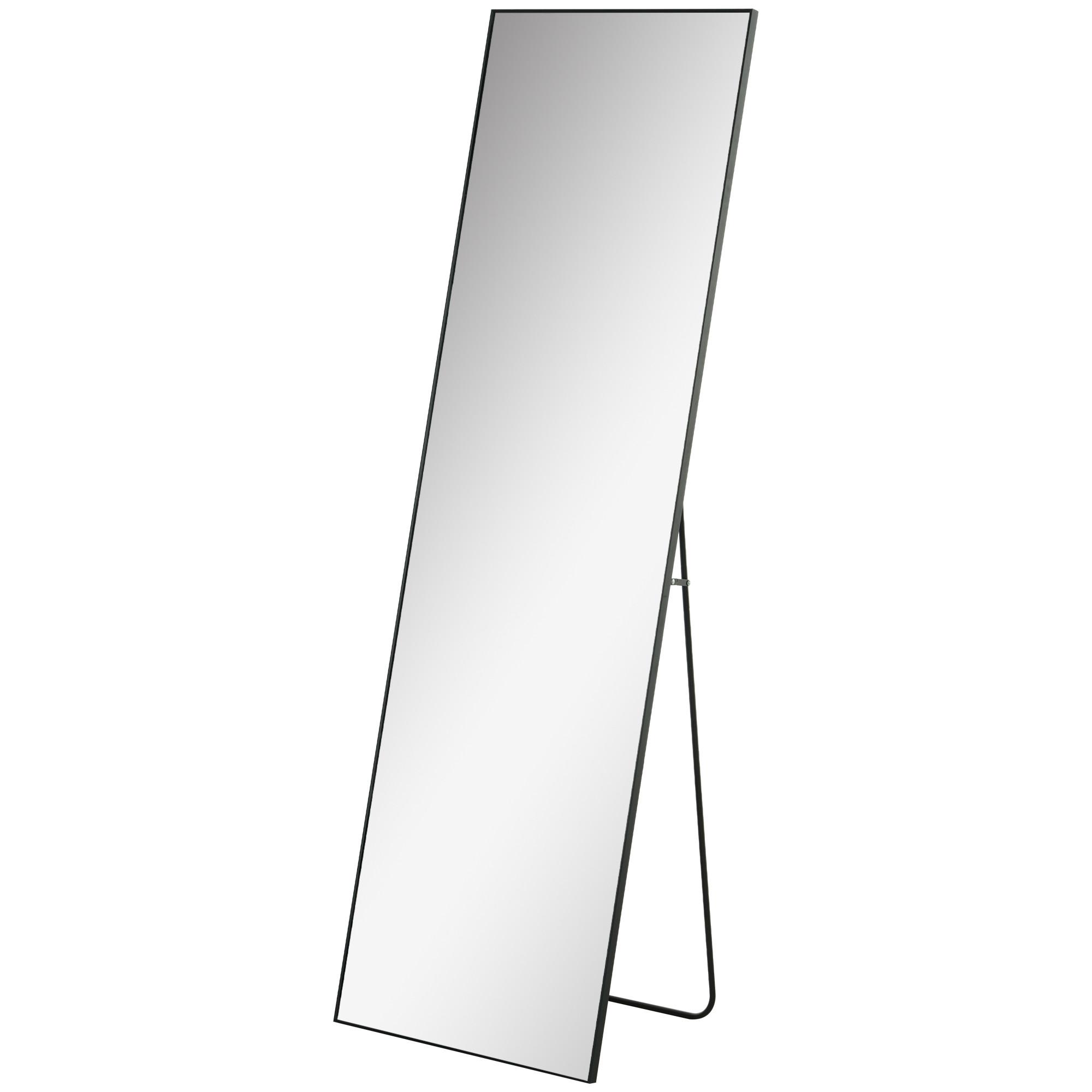 Wohnli Möbelsuche - GANZKÖRPERSPIEGEL Aluminiumlegierung Glas Schwarz