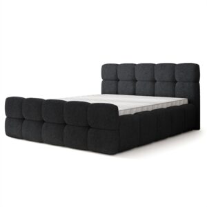 wohnli-moebel-suche-800001825100 Wohnli Möbelsuche - POLSTERBETT ELIZJA 200x200 cm mit Bettkästen - Schwarz