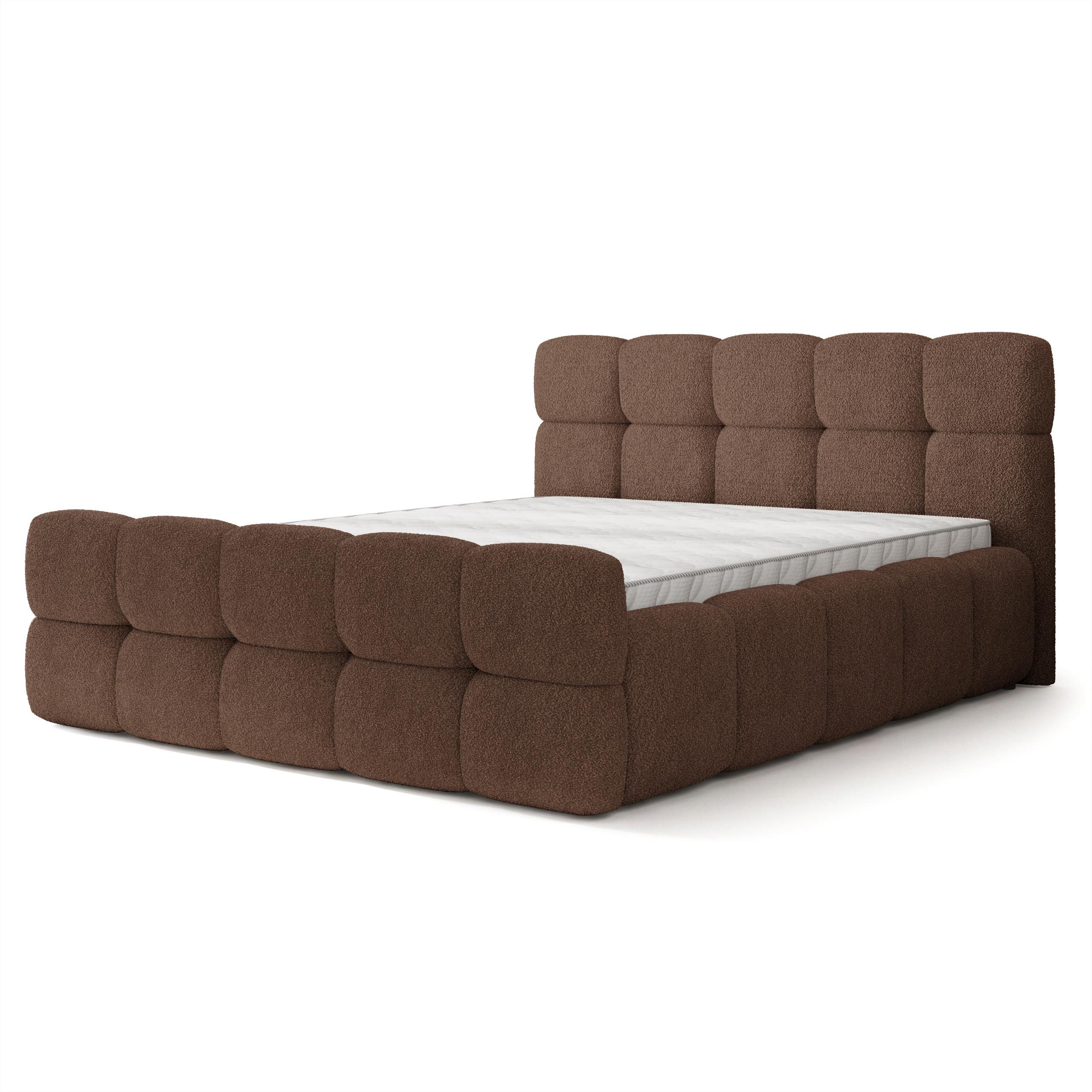 wohnli-moebel-suche-800001825105 Wohnli Möbelsuche - POLSTERBETT ELIZJA 200x200 cm mit Bettkästen - Braun