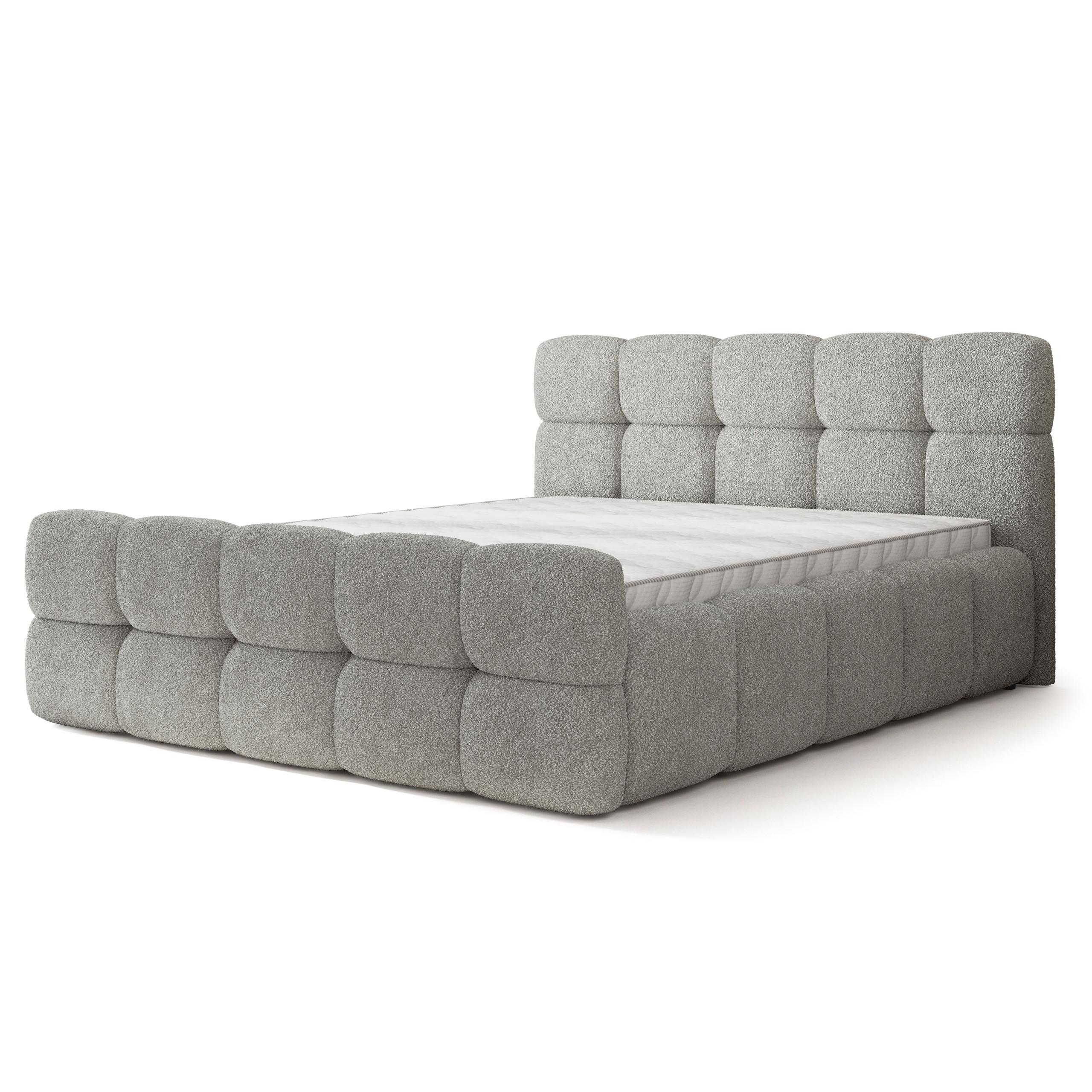 wohnli-moebel-suche-800001825106 Wohnli Möbelsuche - POLSTERBETT ELIZJA 140x200 cm mit Bettkästen - Hellgrau