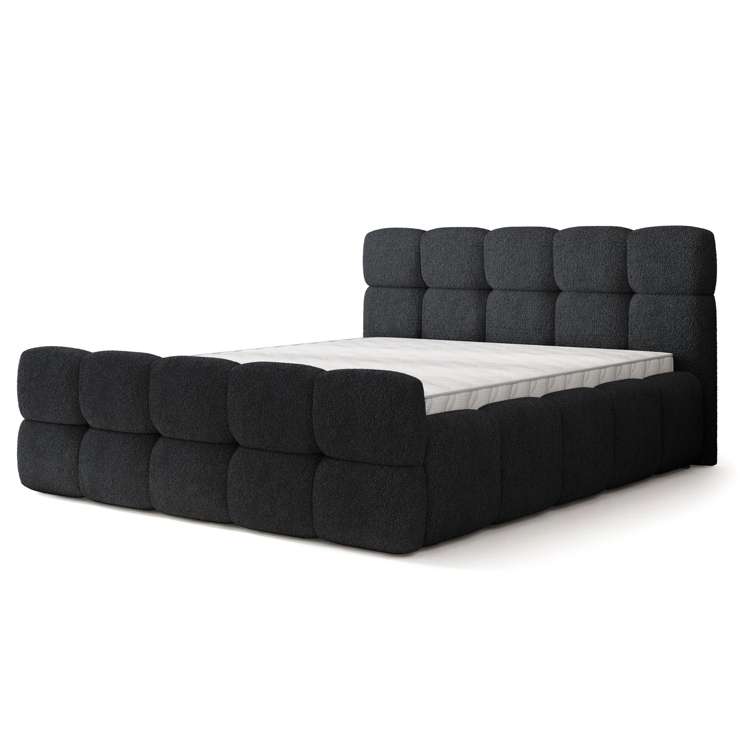 wohnli-moebel-suche-800001825110 Wohnli Möbelsuche - POLSTERBETT ELIZJA 180x200 cm mit Bettkästen - Schwarz