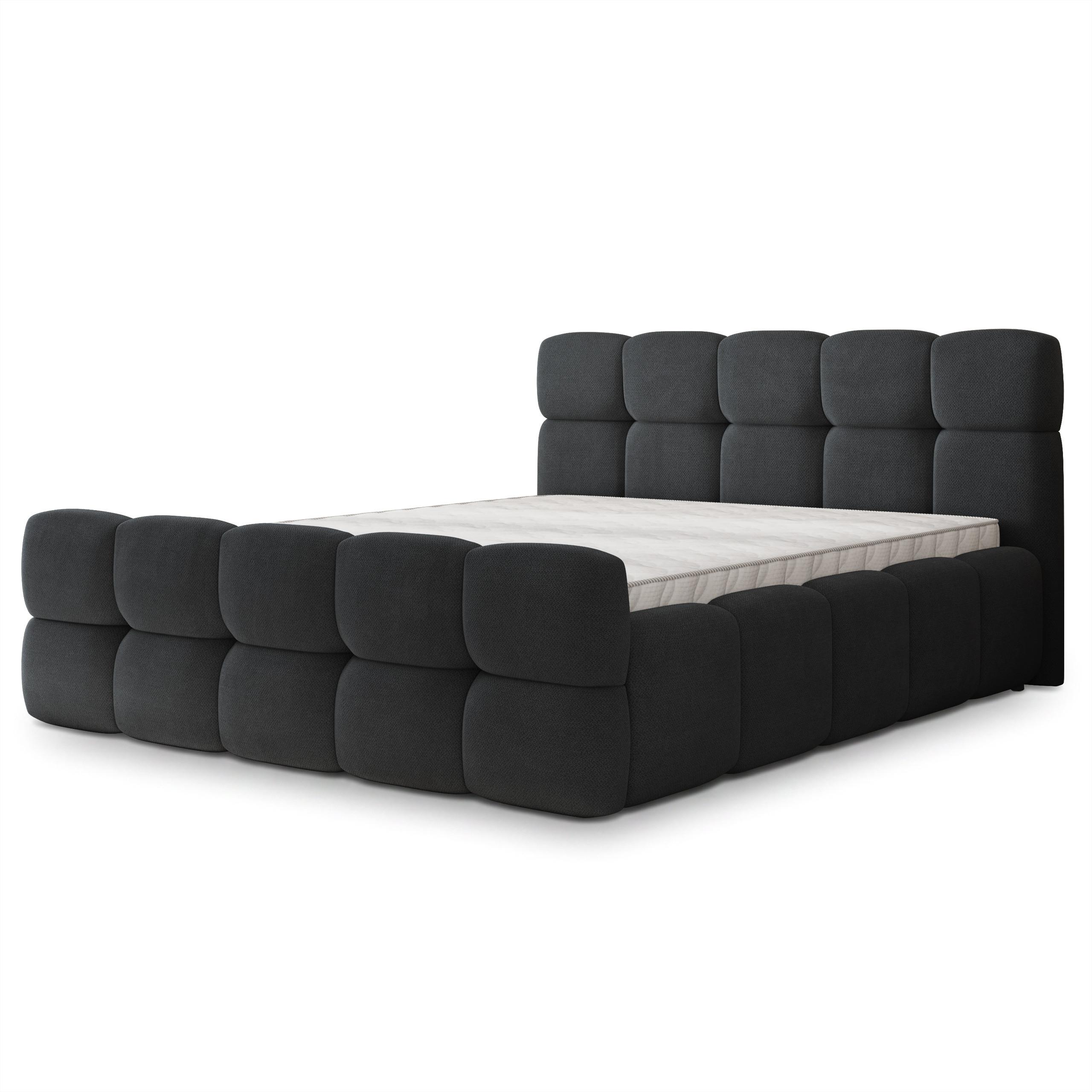 wohnli-moebel-suche-800001825190 Wohnli Möbelsuche - POLSTERBETT ELIZJA 180x200 cm mit Bettkästen - Schwarz
