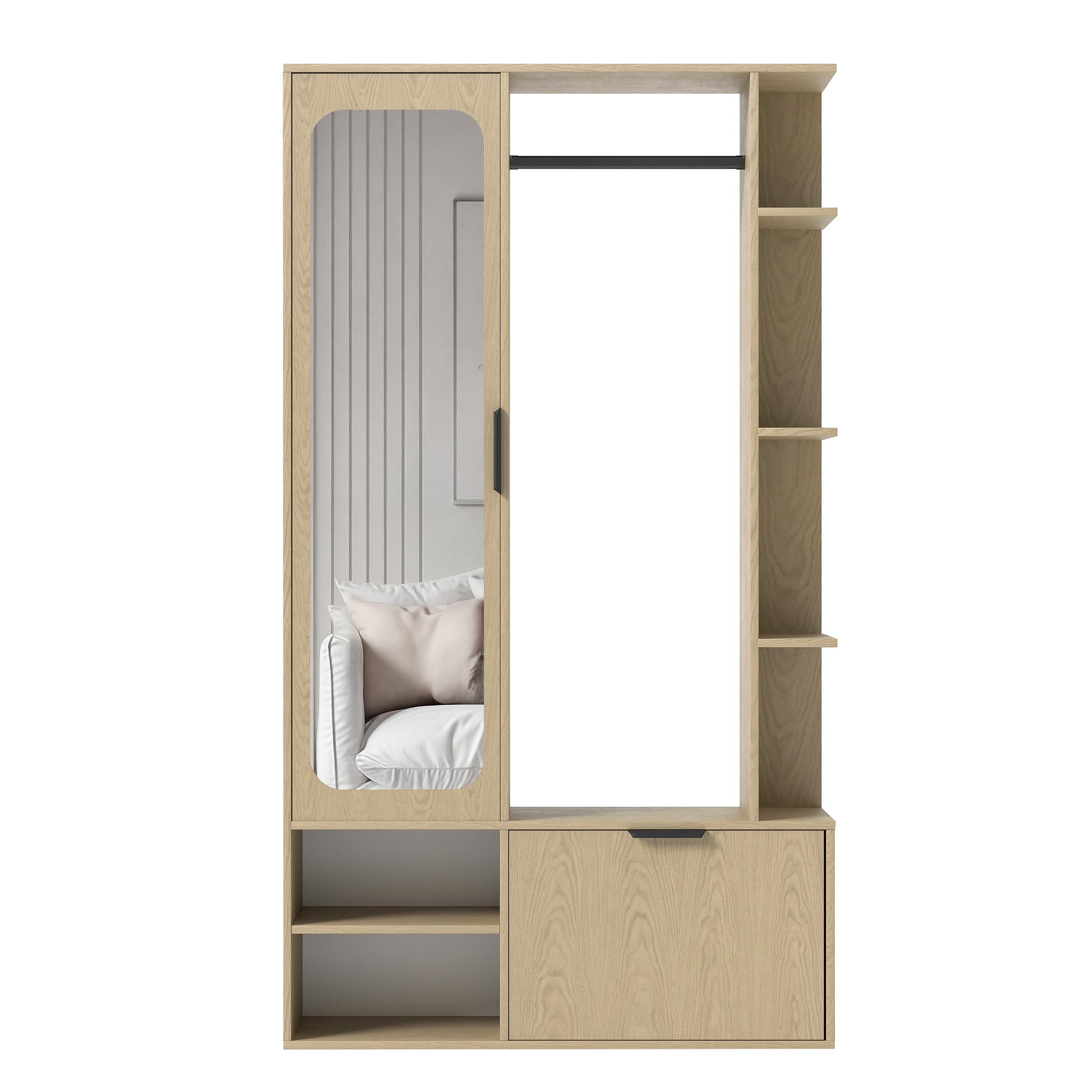 Wohnli Möbelsuche - GARDEROBE mit Spiegel ELIOR
