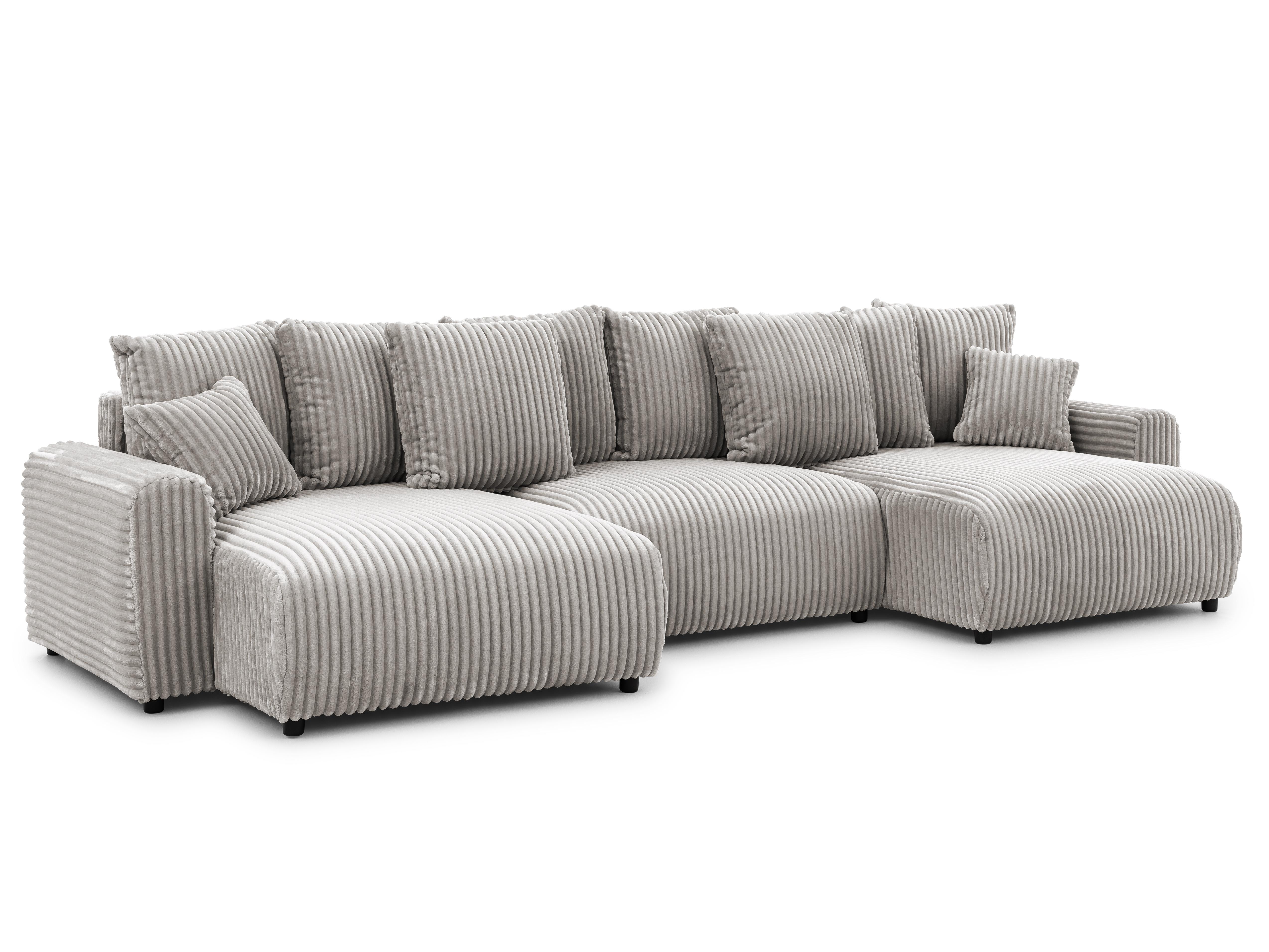 wohnli-moebel-suche-800001827686 Wohnli Möbelsuche - WOHNLANDSCHAFT Calma mit Schlaffunktion und Bettkasten im Bumpy-Design aus weichem Taupe Plüschcord