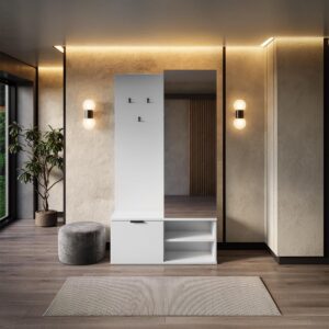 VITRINE Ondine Weiß Holzwerkstoff Petits-meubles Möbel > Schränke > Vitrinen Weiß