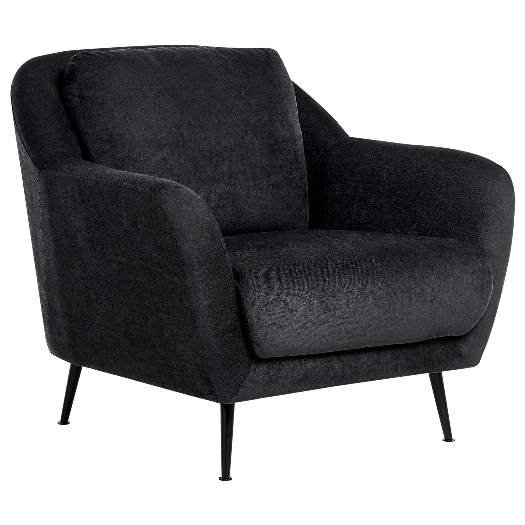 wohnli-moebel-suche-800001829953 Wohnli Möbelsuche - SESSEL Chenillegewebe Schwarz Eiby