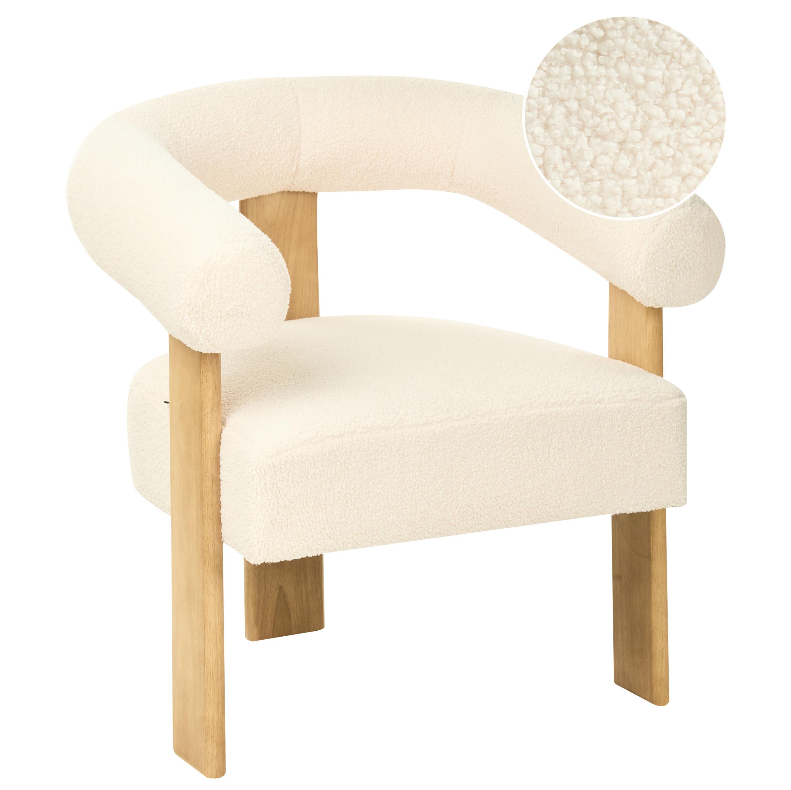 wohnli-moebel-suche-800001829988 Wohnli Möbelsuche - SESSEL Bouclé Cremeweiß/Hellbraun Ilbro