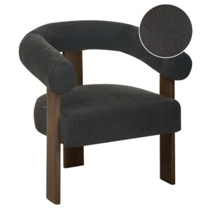 wohnli-moebel-suche-800001829992 Wohnli Möbelsuche - SESSEL Bouclé Schwarz/Dunkelbraun Ilbro