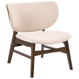 SESSEL Bouclé Braun/Hellbeige Day Textil Beliani Möbel > Sessel > Polstersessel Beige