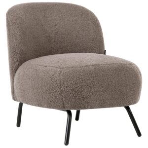 wohnli-moebel-suche-800001830009-1 SESSEL Bouclé Taupe Kumla Textil Beliani Möbel > Sessel > Polstersessel Taupe