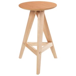 wohnli-moebel-suche-800001830011-1 BARHOCKER 2er-Set Holz Hellbraun Aroma Holz Beliani Möbel > Sessel > Hocker Braun