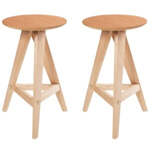 wohnli-moebel-suche-800001830011 Wohnli Möbelsuche - BARHOCKER 2er-Set Holz Hellbraun Aroma
