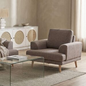 SESSEL Stoff Braun Kildal Textil Beliani Möbel > Sessel > Polstersessel Braun