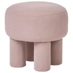 wohnli-moebel-suche-800001830167-1 HOCKER Bouclé Beige Canby Textil Beliani Möbel > Sessel > Hocker Beige