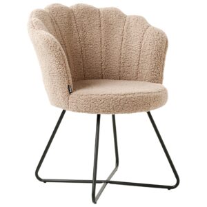 wohnli-moebel-suche-800001830171-1 SESSEL Bouclé Beige Lovelock Textil Beliani Möbel > Sessel > Polstersessel Beige