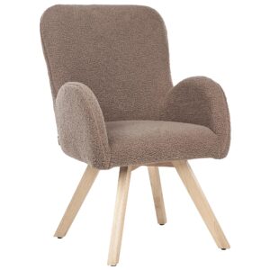 wohnli-moebel-suche-800001830223-1 SESSEL Bouclé Braun Bjarn Textil Beliani Möbel > Sessel > Polstersessel Braun