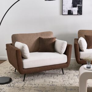 wohnli-moebel-suche-800001830255-1 SESSEL Stoff Braun Bolga Textil Beliani Möbel > Sessel > Polstersessel Braun