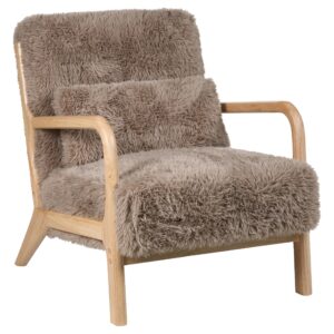 wohnli-moebel-suche-800001830263-1 SESSEL Webpelz Taupe Skovde Textil Beliani Möbel > Sessel > Polstersessel Taupe