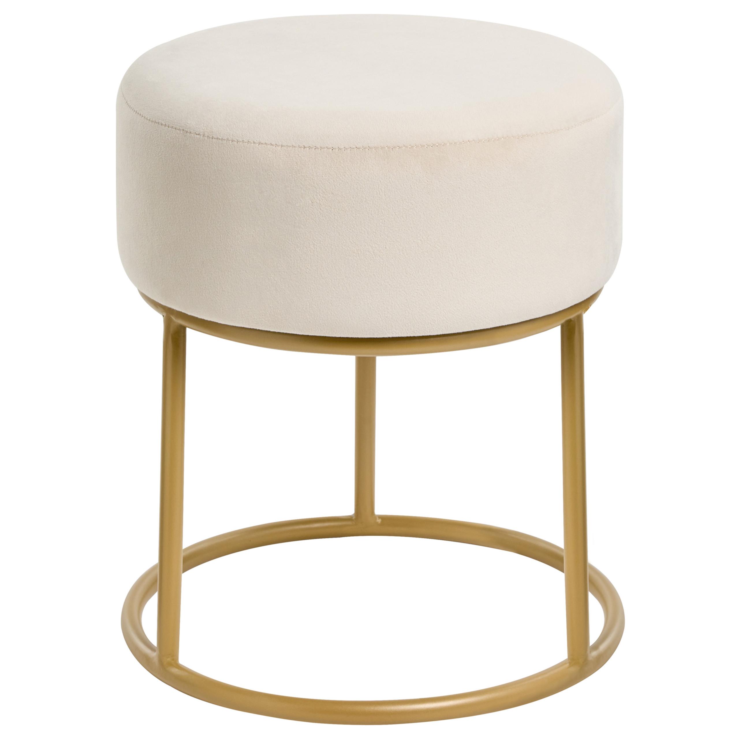 wohnli-moebel-suche-800001830300 Wohnli Möbelsuche - HOCKER Samtstoff Hellbeige Delco