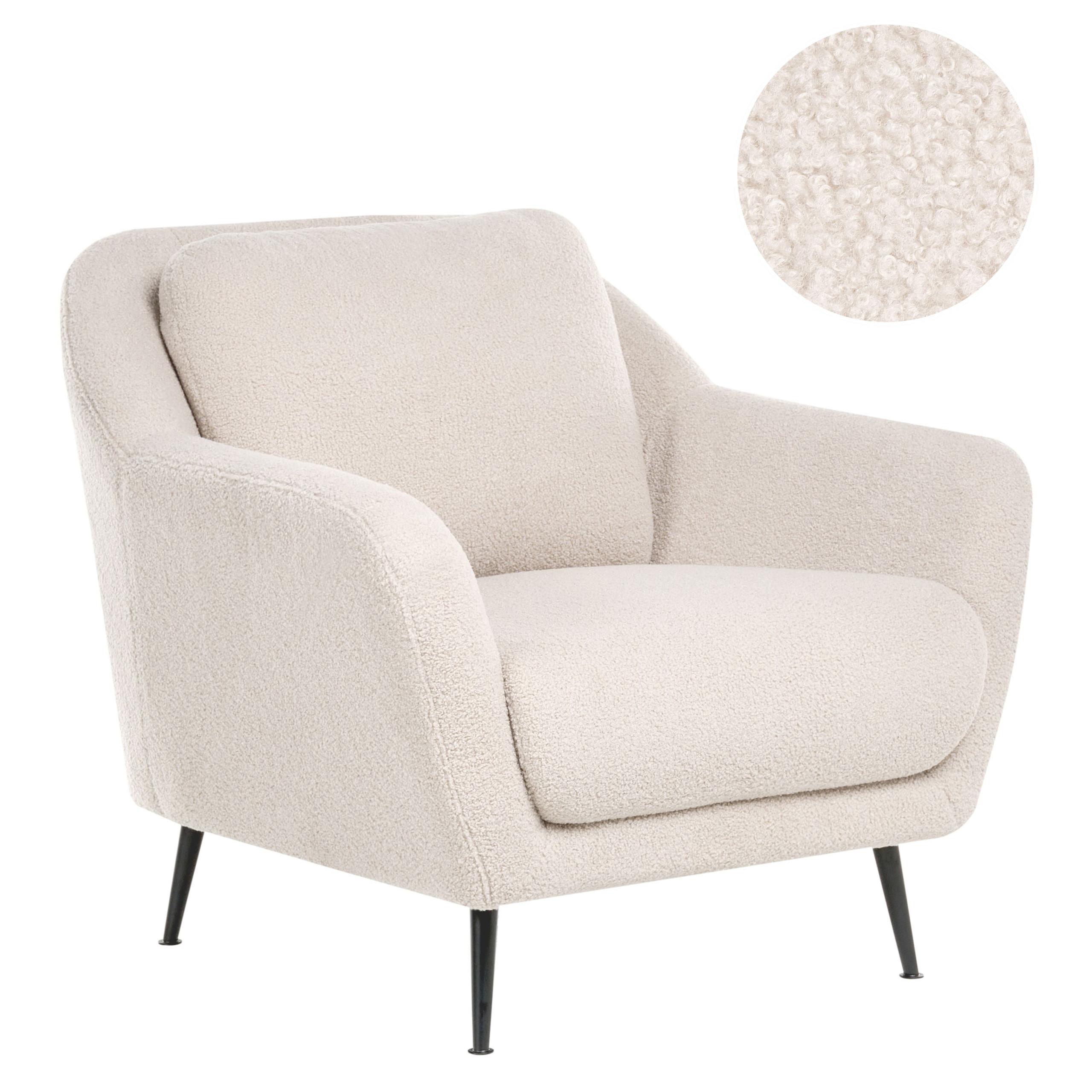 Wohnli Möbelsuche - SESSEL Bouclé Beige Eiby